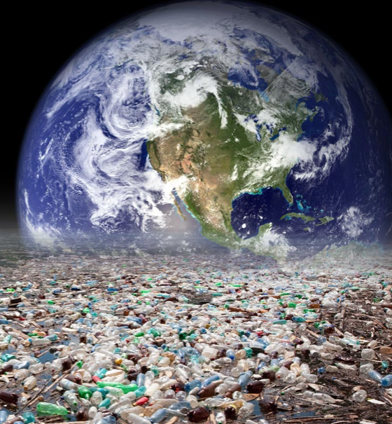 Plastic tide overwhelming Earth